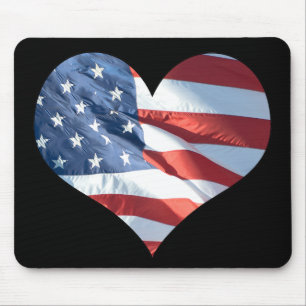 Mousepad Eu Amo A América - Sinalizador Americano Formatad