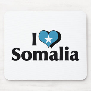 Mousepad Eu amo a bandeira de Somália
