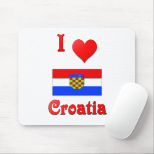 Mousepad Eu amo a Croácia