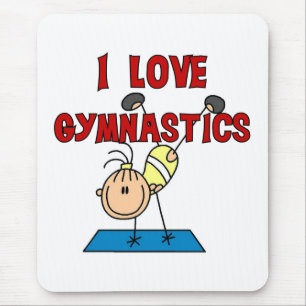 Mousepad Eu amo a ginástica