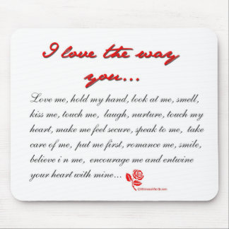 MOUSEPAD EU AMO A MANEIRA VOCÊ…