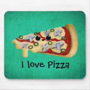 Mousepad Eu amo a pizza