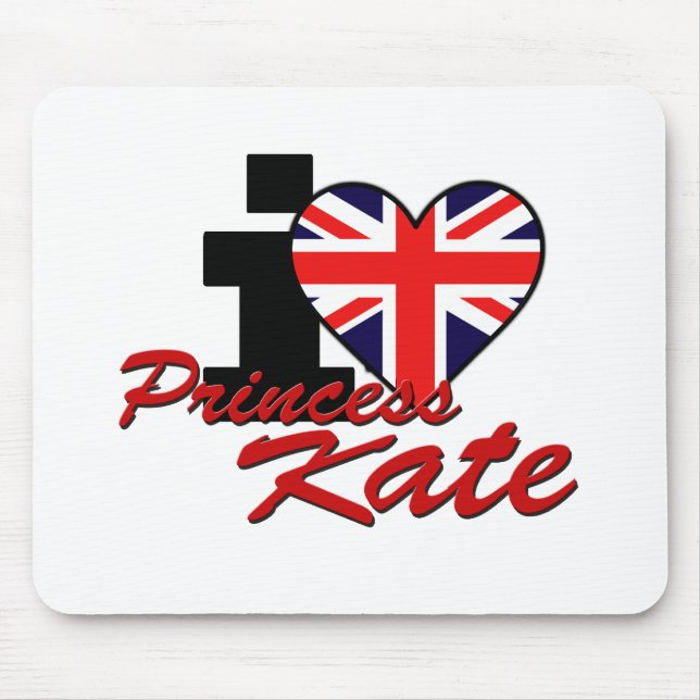 Mousepad Eu amo a princesa Kate (Frente)