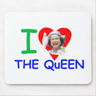 Mousepad Eu amo a Rainha - Rainha Elizabeth II