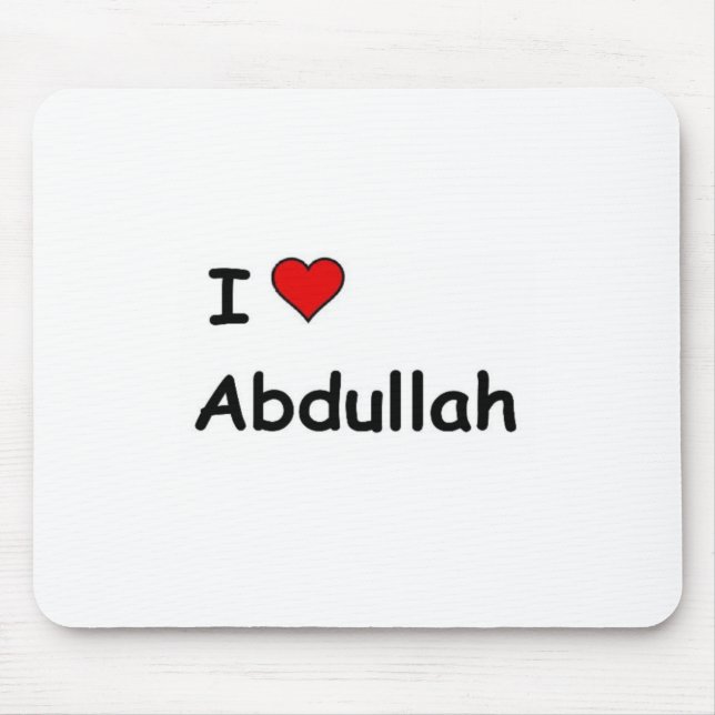 Mousepad Eu amo Abdullah (Frente)