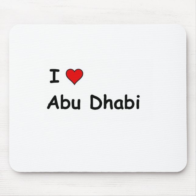 Mousepad Eu amo Abu Dhabi (Frente)