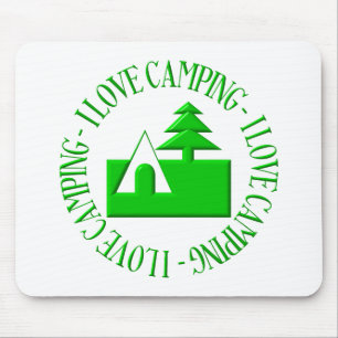 Mousepad Eu amo acampar