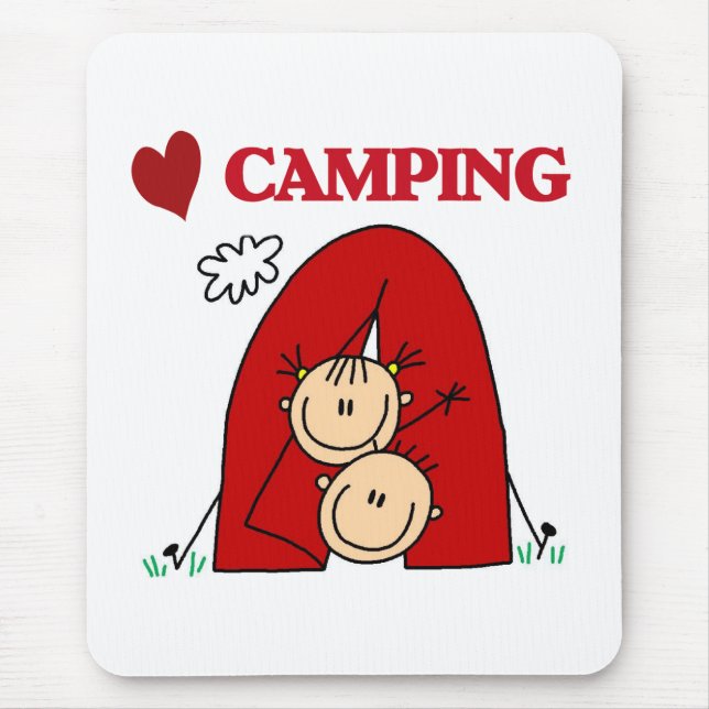 Mousepad Eu Amo Acampar (Frente)