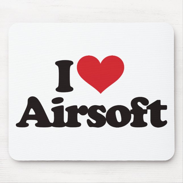 Mousepad Eu amo Airsoft (Frente)