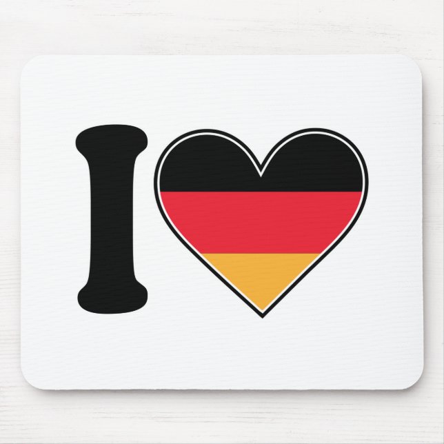 Mousepad Eu amo Alemanha (Frente)