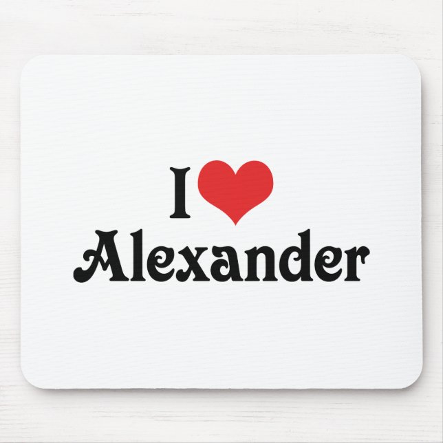 Mousepad Eu Amo Alexander (Frente)