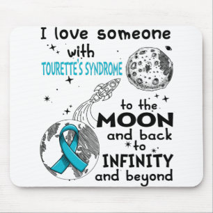 Mousepad Eu amo alguém com a consciência da síndrome de