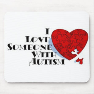 Mousepad Eu amo alguém com autismo