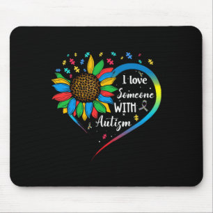 Mousepad Eu Amo Alguém Com Autismo Sensibilização Autista S