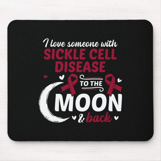 Mousepad Eu Amo Alguém Com Células Falsiformes Células Doen (Frente)