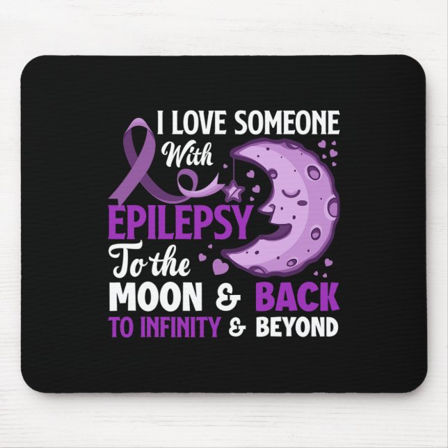 Mousepad Eu Amo Alguém Com Epilepsia Apoiando Epilepsia Awa (Frente)