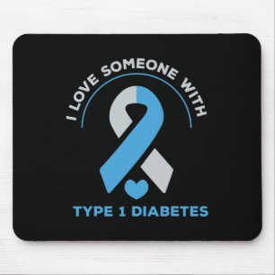 Mousepad Eu Amo Alguém Com Presente De Consciência Da Diabe