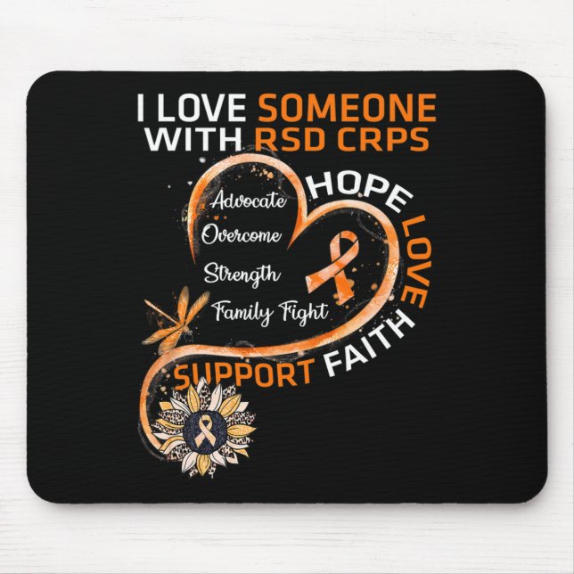 Mousepad Eu amo alguém com RSD CRPS Awarfly S (Frente)