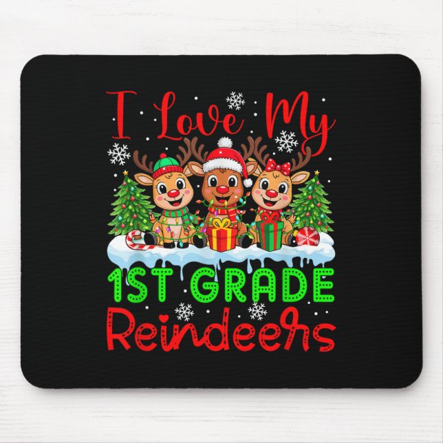 Mousepad Eu Amo As Minhas ruas De Revistas De Natal (Frente)
