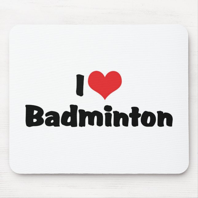 Mousepad Eu Amo Badminton (Frente)