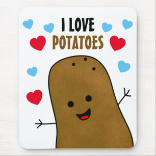 Mousepad Eu Amo Batatas