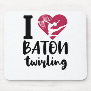 Mousepad Eu Amo Baton Twirling