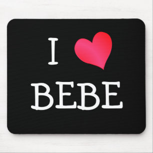 Mousepad Eu amo Bebe