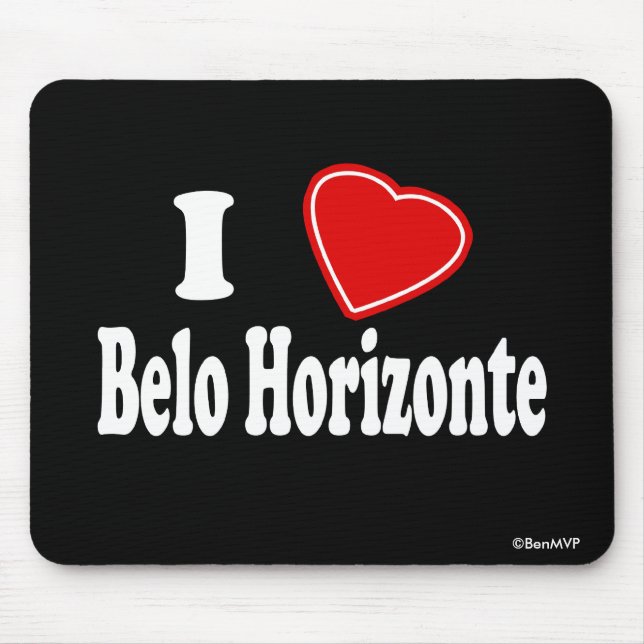 Mousepad Eu amo Belo Horizonte (Frente)
