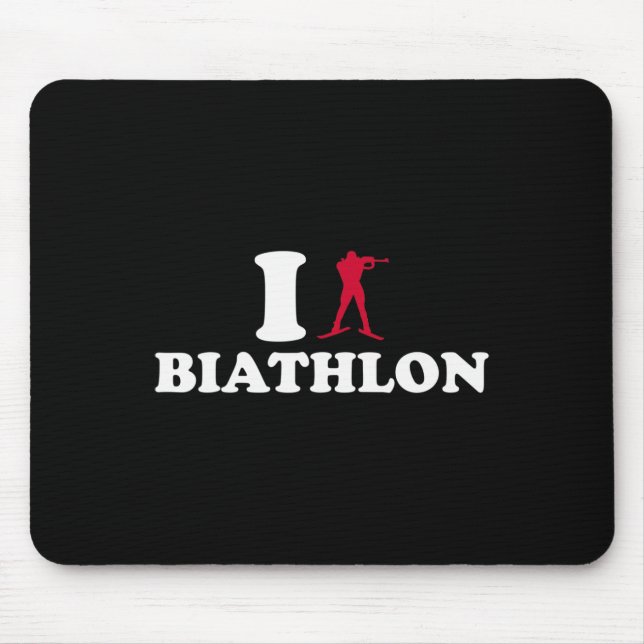 Mousepad Eu Amo Biathlon (Frente)