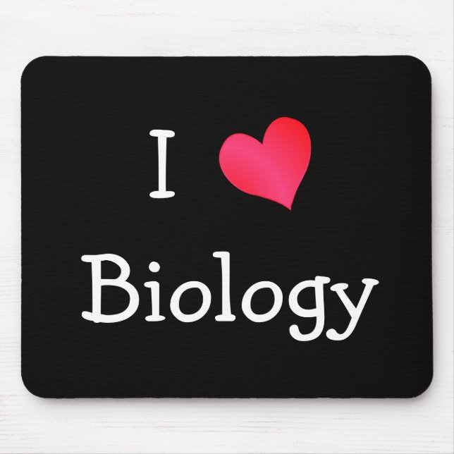 Mousepad Eu Amo Biologia (Frente)