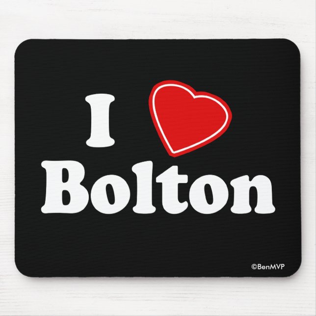 Mousepad Eu amo Bolton (Frente)
