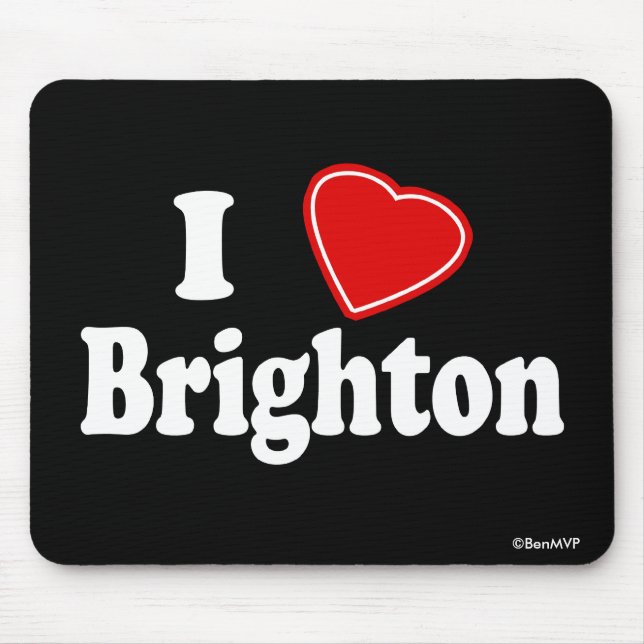Mousepad Eu amo Brigghton (Frente)