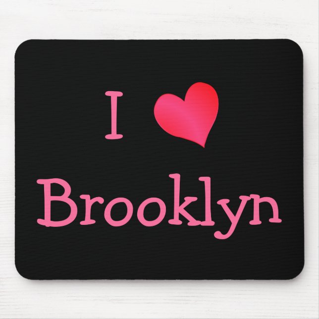 Mousepad Eu Amo Brooklyn (Frente)