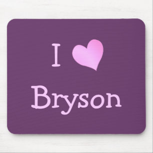 Mousepad Eu amo Bryson