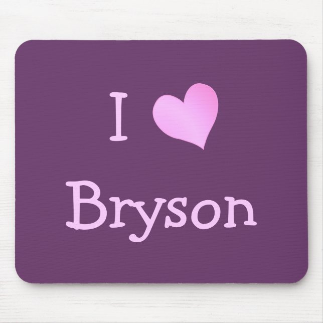 Mousepad Eu Amo Bryson (Frente)