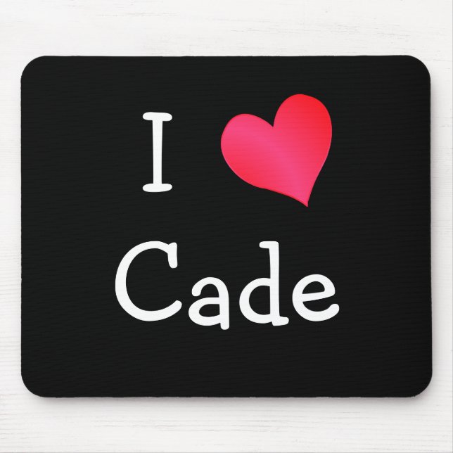 Mousepad Eu Amo Cade (Frente)