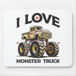 Mousepad Eu Amo Caminhão Monstro