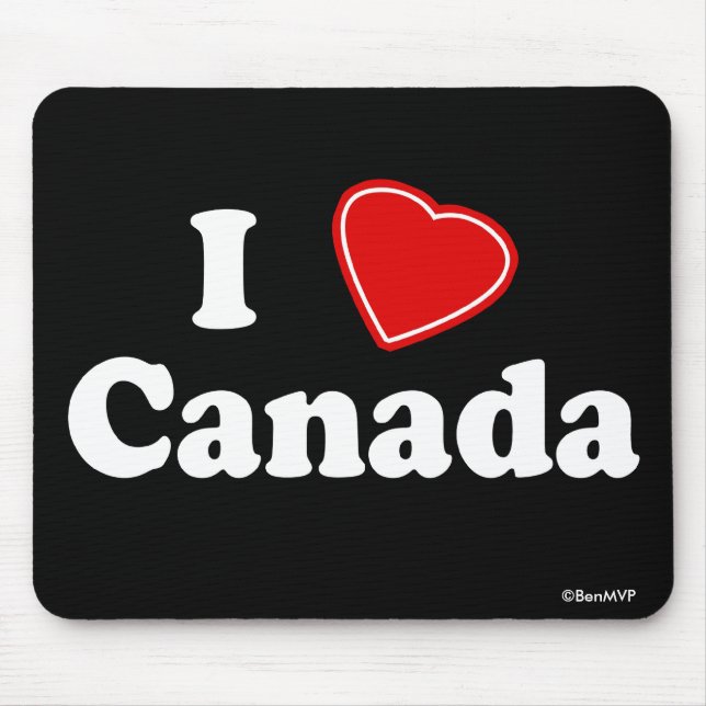 Mousepad Eu amo Canadá (Frente)
