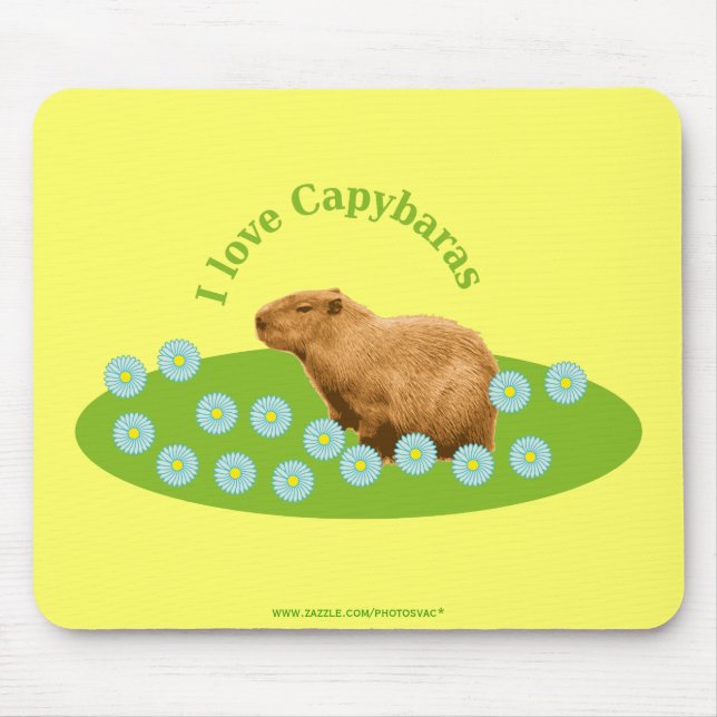 Mousepad Eu amo Capybaras (Frente)