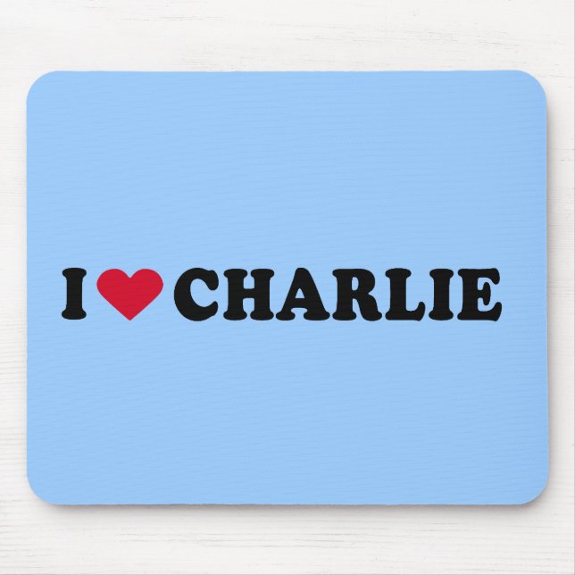 MOUSEPAD EU AMO CHARLIE (Frente)