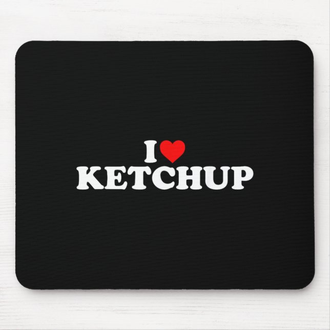 Mousepad Eu Amo Chup - Coração (Frente)