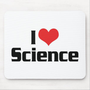 Mousepad Eu Amo Ciência do Coração