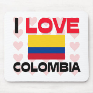 Mousepad Eu amo Colômbia