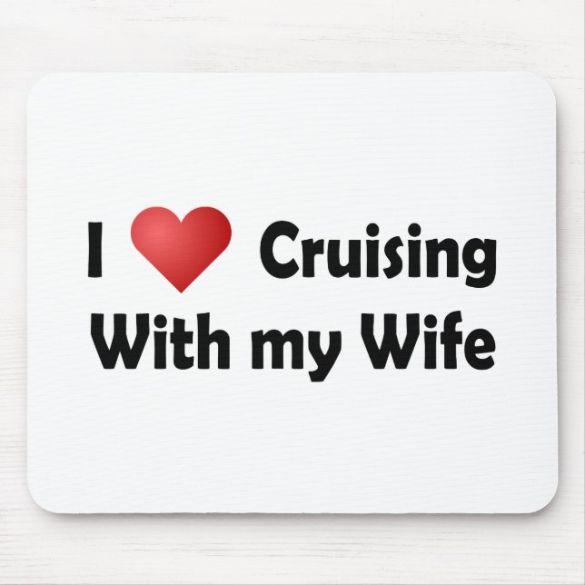 Mousepad Eu amo cruzar… Esposa (Frente)