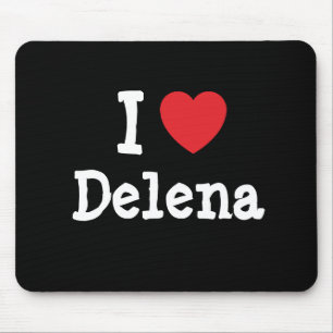 Mousepad Eu amo Delena Heart-Shirt