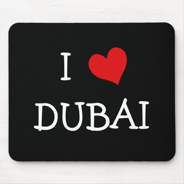 Mousepad Eu amo DUBAI (Frente)