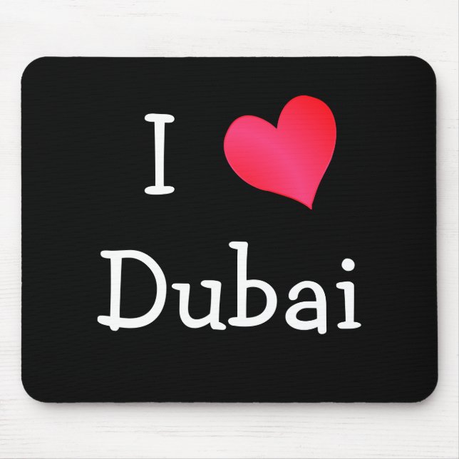Mousepad Eu Amo Dubai (Frente)