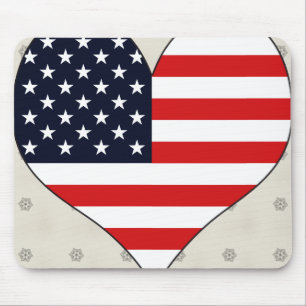 Mousepad Eu amo EUA