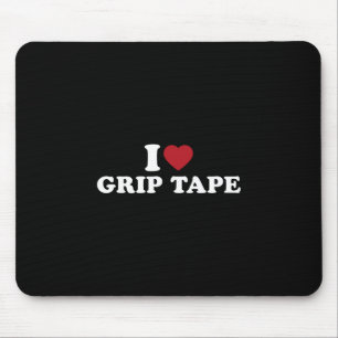Mousepad Eu Amo Fita de Grip Truques de Skate Skateboarding
