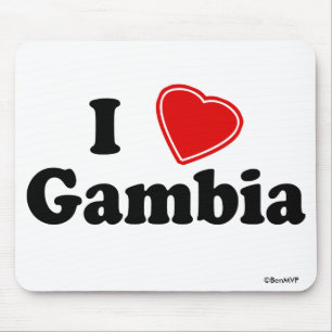 Mousepad Eu amo Gambia